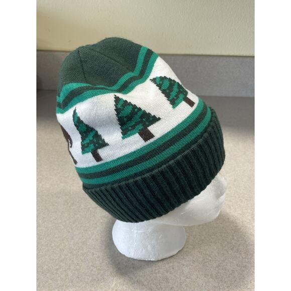 Kavu Sasquatch In The Woods Green Knit Winter Beanie Cap Snowboard, Cold Weather - Picture 3 of 11